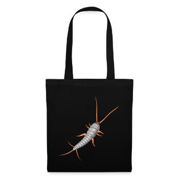 Silverfish, Lepisma saccharina, silverfish - Tote Bag - black - Front
