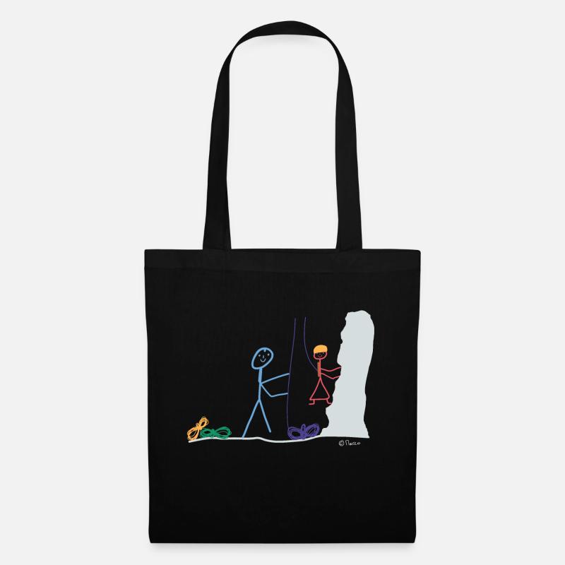 climbing wall - Tote Bag - black