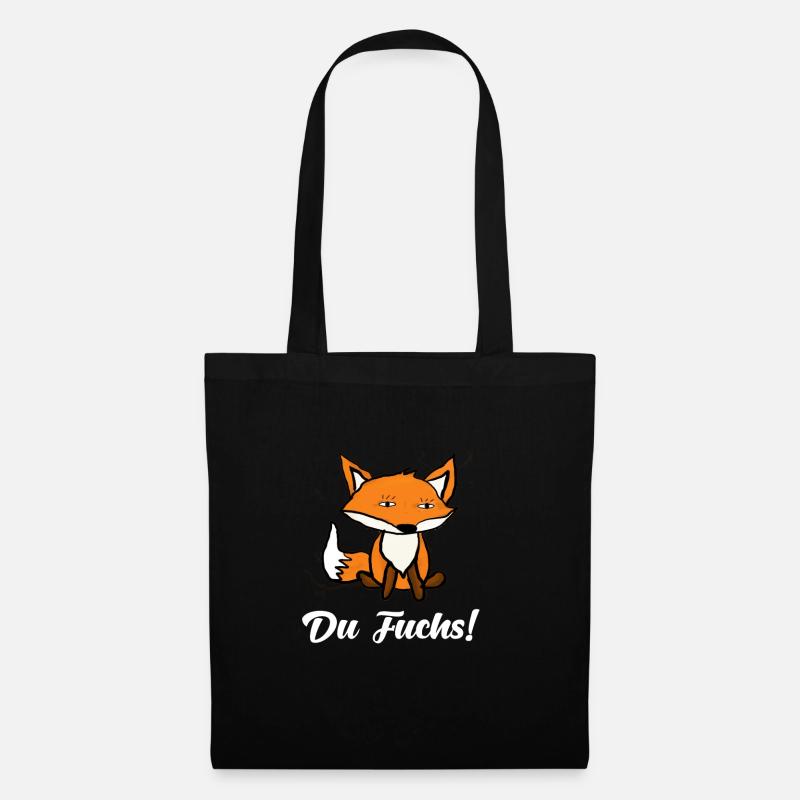 Fuchs - Stoffbeutel - Schwarz