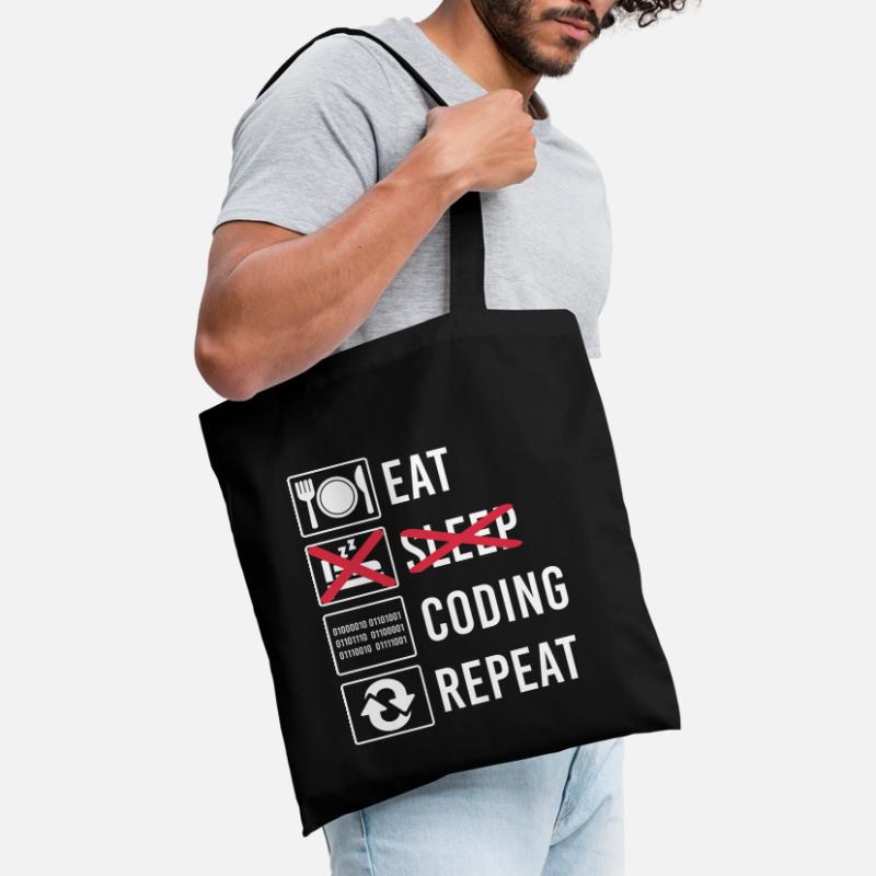 Coding Code Programmieren Geschenk Lustig Spruch Stoffbeutel