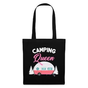 Camping Queen - Camping caravane Reine - Sac en tissu - noir - Devant