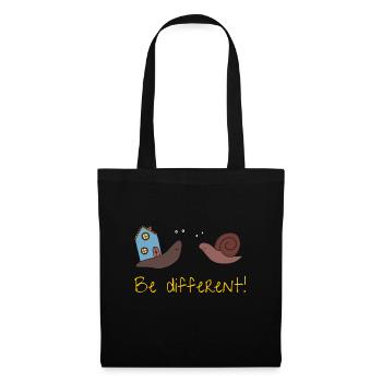 Be different! - Tote Bag - black - Front