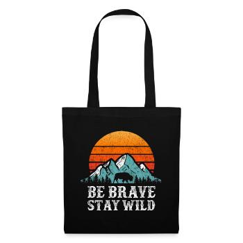 Road trip en camping-car en camping-car Wildness Travel - Sac en tissu - noir - Devant