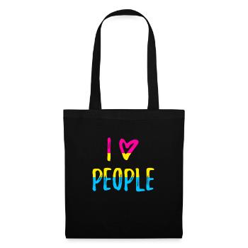 J'adore les gens qui disent Pansexual Pride CSD - Sac en tissu - noir - Devant