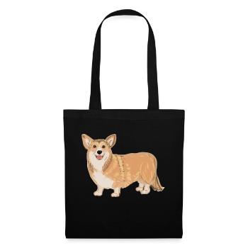 Standing Corgi - Tote Bag - black - Front