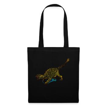 Bande dessinée Ankylosaurus - Sac en tissu - noir - Devant