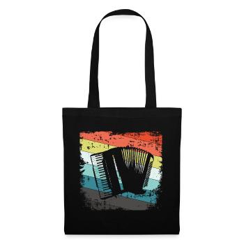 Accordéon Harmonica - Sac en tissu - noir - Devant