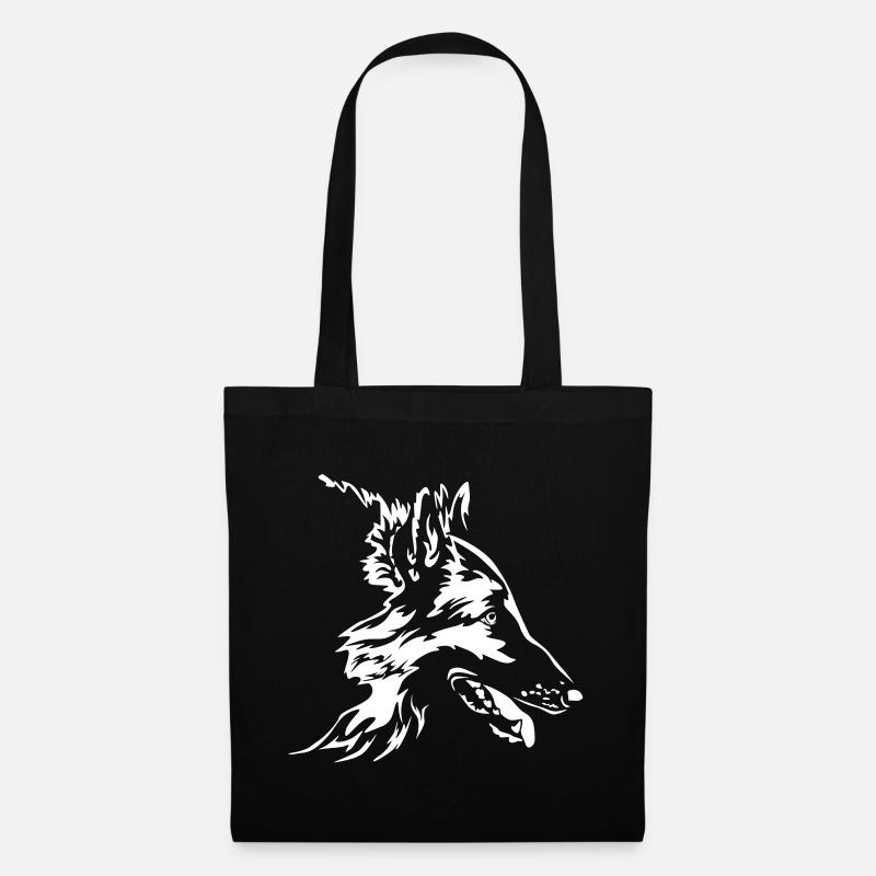 Tervuren Kopf "Black Edition" - Stoffbeutel - Schwarz