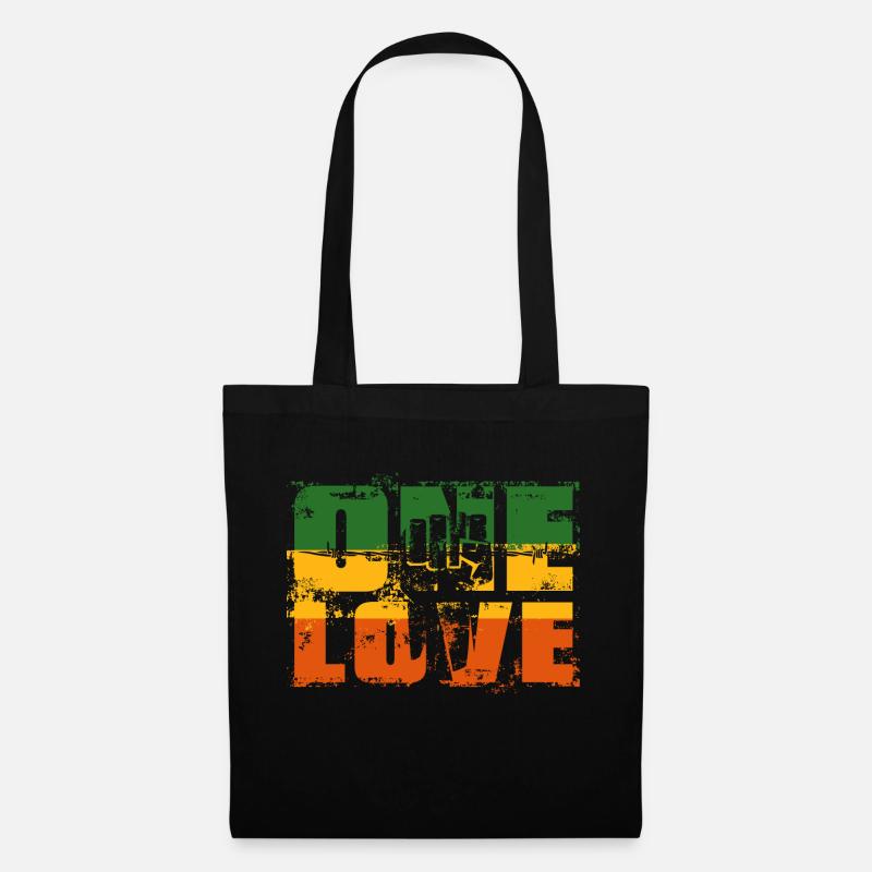 One Love Revolution Shirt - Stoffbeutel - Schwarz