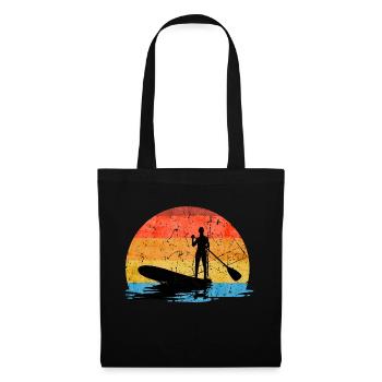 STAND UP PADDLE PADDLING SUP PADDLEBOARDING SURFER - Tote Bag - black - Front