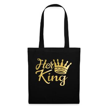 Son roi d'or - Sac en tissu - noir - Devant