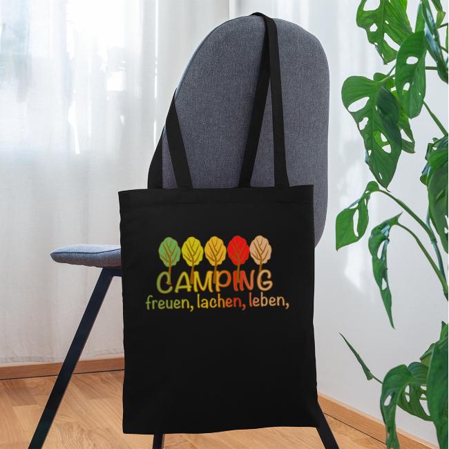 Camping, freuen, lachen, leben - deutsch