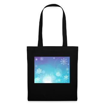 snowflakes blind spots blue - Tote Bag - black - Front