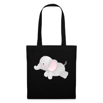 Baby Elephant - Tote Bag - black - Front