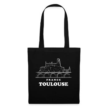 Toulouse France rugby 5 étoiles - Sac en tissu - noir - Devant