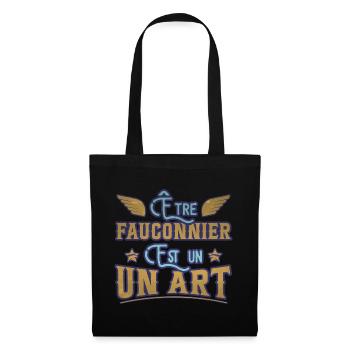 Être fauconnier est un art humour aigle faucon - Sac en tissu - noir - Devant