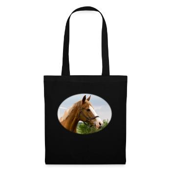 Cheval. Cheval. - Sac en tissu - noir - Devant