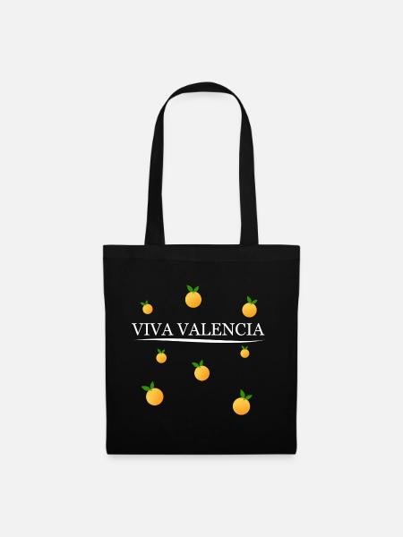Viva Valencia Orangen - Stoffbeutel - Schwarz