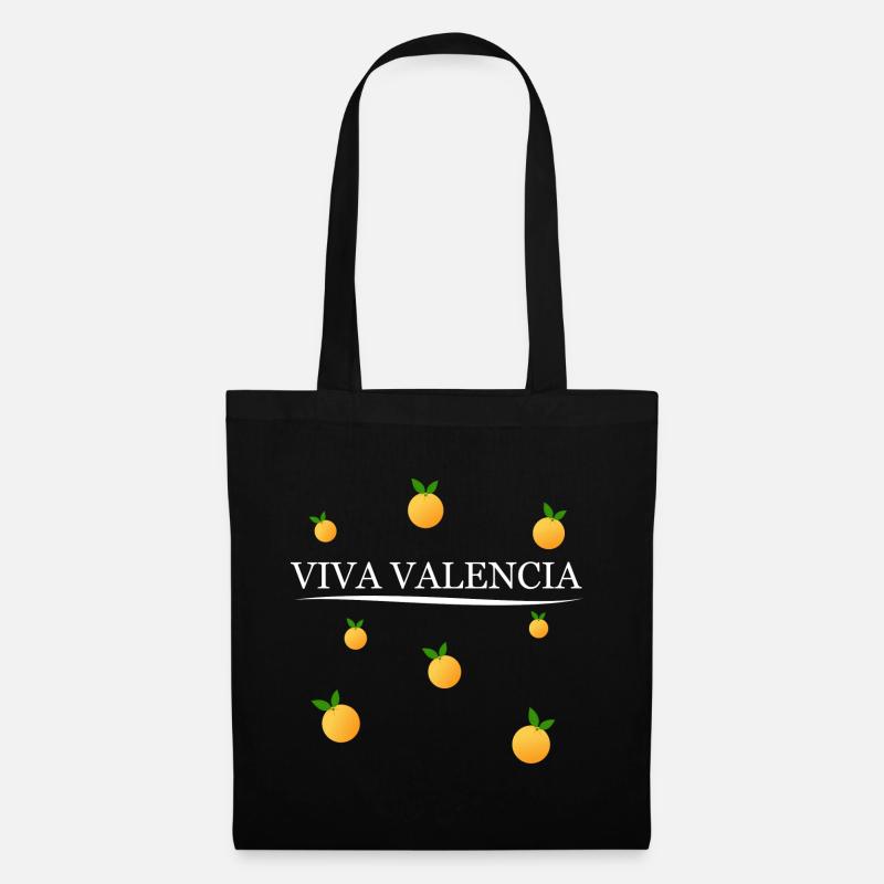 Viva Valencia Orangen - Stoffbeutel - Schwarz