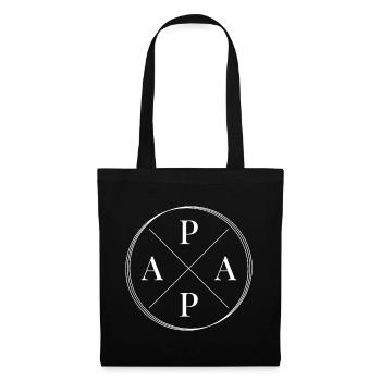 Papa Vater Vatertag Geschenk - Stoffbeutel - Schwarz - Vorne