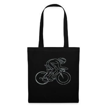 Bicycling bike adrenaline bike cycling - Tote Bag - black - Front
