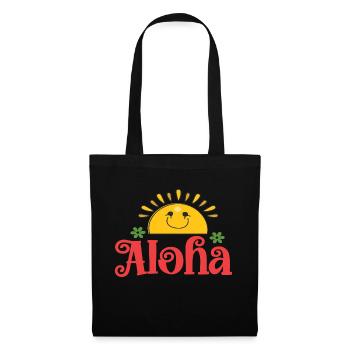 Aloha Vacances d’été au soleil - Sac en tissu - noir - Devant