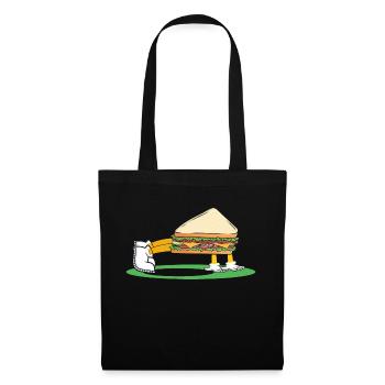 Sandwich Bodybuilding Fitness Gym Gift - Tote Bag - black - Front