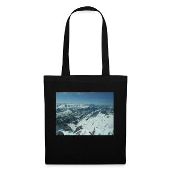 Wunderschöne Schweizer Berge - Stoffbeutel - Schwarz - Vorne