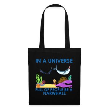 Narwhale Unicorn Whale Whales Sea Ocean Biology - Tote Bag - black - Front