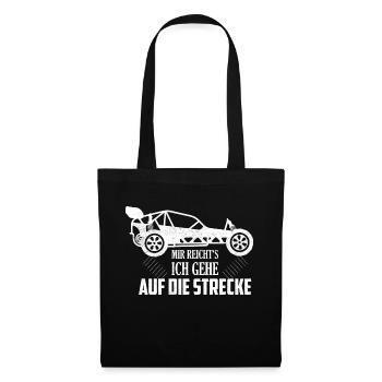 Mir reicht's ich gehe auf die Strecke Modellbau R - Stoffbeutel - Schwarz - Vorne