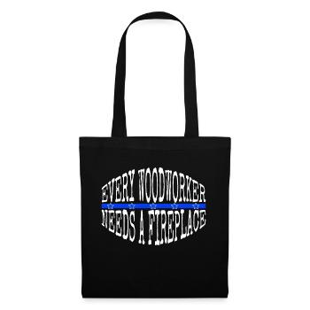carpenter plumber woodcutter geek funny - Stoffbeutel - Schwarz - Vorne