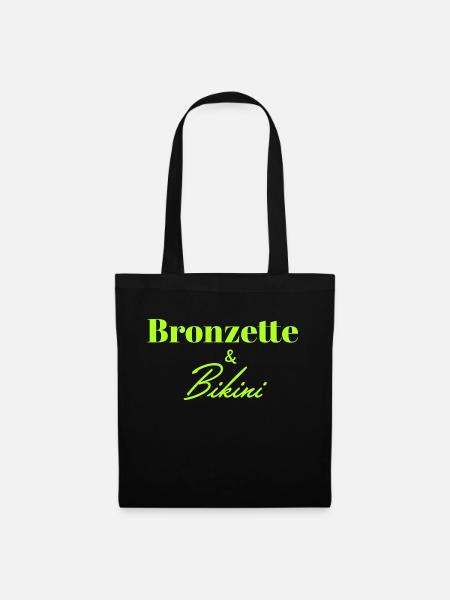 Bronzette et bikini - Sac en tissu - noir