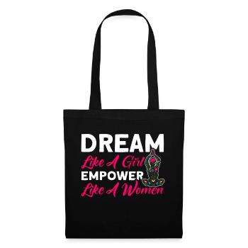 Puissante en tant que femme féministe - Sac en tissu - noir - Devant