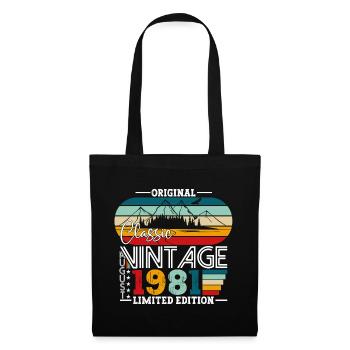 Born 1981 41st birthday gift August Fun - Tote Bag - black - Front