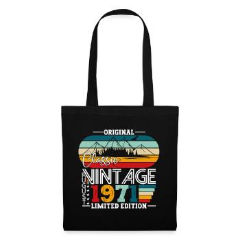 Né en 1971 51ème cadeau d’anniversaire August Fun - Sac en tissu - noir - Devant