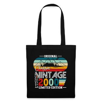 Born 2000 22nd Birthday Gift August Fun - Tote Bag - black - Front