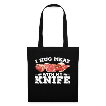 Professional Butcher Kitchen Knives Chef Lifestyle - Tote Bag - black - Front