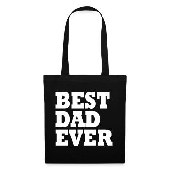 Best dad ever - Sac en tissu - noir - Devant