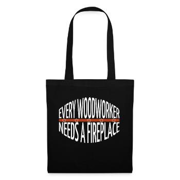 blague papa heureux john charpentier citation axes - Sac en tissu - noir - Devant