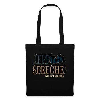 schäferhund lustig lieblingshund spaß geschenk - Stoffbeutel - Schwarz - Vorne
