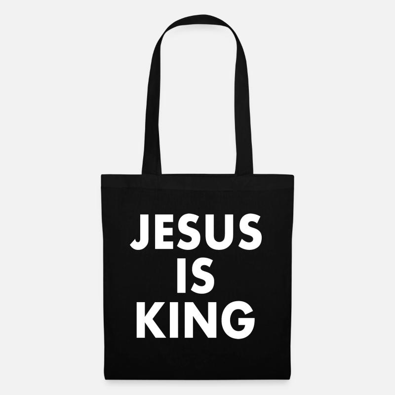 Jesus is king - Stoffbeutel - Schwarz