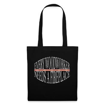 cool sayings carpenter work tshirts - Tote Bag - black - Front