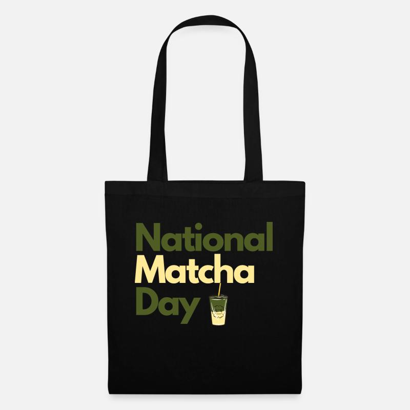 National Matcha Day - Stoffbeutel - Schwarz