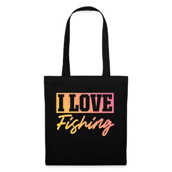 I love fishing - Tote Bag - black - Front