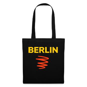 Schönstes Berlin T-Shirt - Stoffbeutel - Schwarz - Vorne