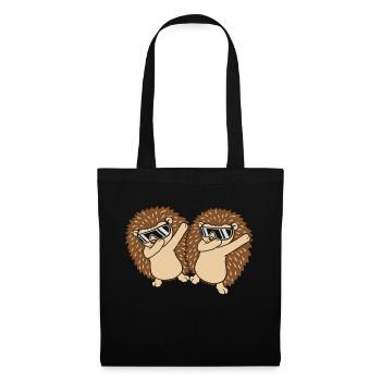 Amis Équipe dabbing Hedgehog - Sac en tissu - noir - Devant
