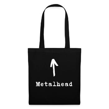 Metalhead Shirt - Stoffbeutel - Schwarz - Vorne