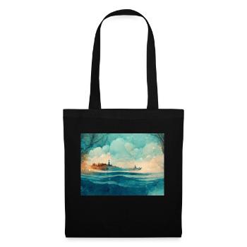 Le bateau de l’amour #2 - Sac en tissu - noir - Devant