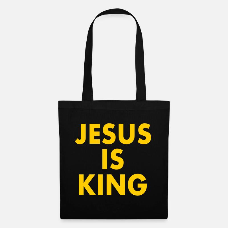 Jesus is king - Stoffbeutel - Schwarz