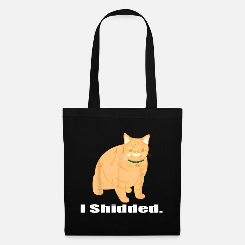 I Shidded Funny Cat Lover - Tote Bag - black